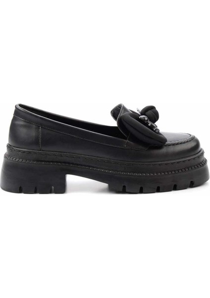Siyah Kadın Loafer Ayakkabı K01411078109