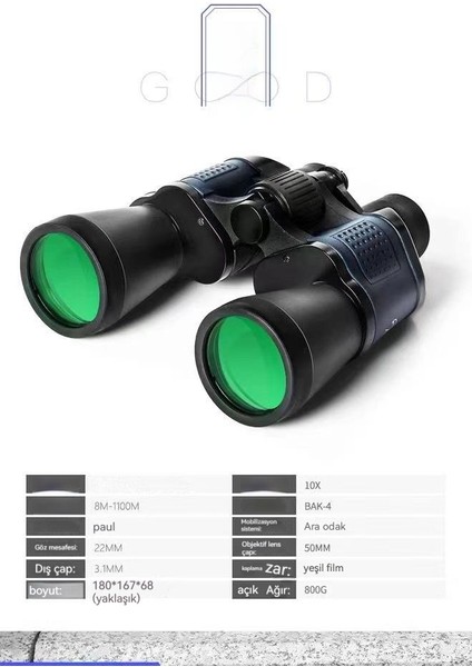 Açık 80X80 Dürbün Yüksek Güçlü Kırmızı Film Dürbün (Yurt Dışından) fırsatları