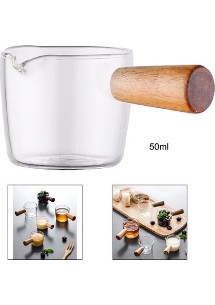 Mini Yüksek Borosilikat Cam Süt Pot Çorbası Salata Tenceresi Sos Tavan Kenarlığı 50ML (Yurt Dışından) fırsatları