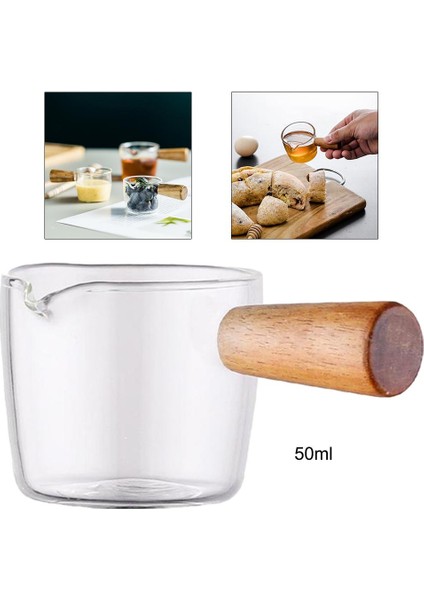 Mini Yüksek Borosilikat Cam Süt Pot Çorbası Salata Tenceresi Sos Tavan Kenarlığı 50ML (Yurt Dışından) indirimleri