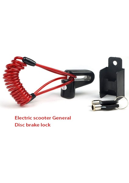 M365 Elektrikli Scooter Hırsızlığa Karşı Kilit Aksesuarları Xiaomi Disk Fren Kilidi Için Çok Fonksiyonlu Hırsızlığa Karşı Kilit (Siyah + Kırmızı) (Yurt Dışından) fiyatları