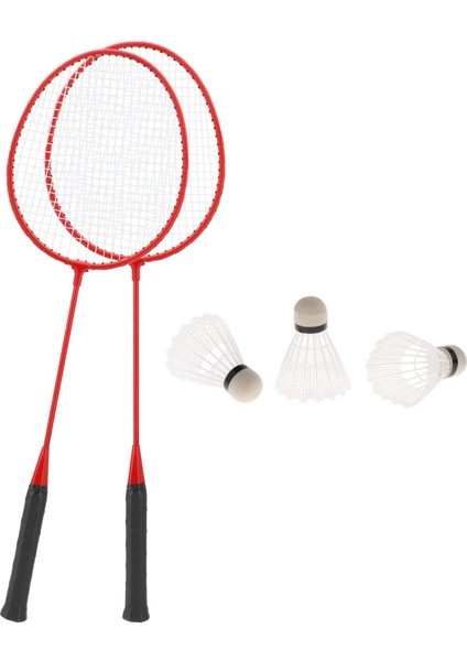 2x 3 Naylon Toplu Badminton I Badminton Kırmızı (Yurt Dışından)