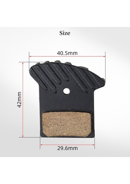 Nutt 1 Çift/2 Adet Disk Fren Pad Mtb Bisiklet Hidrolik Kaliper Isı Dağılımı Yarı Metal Reçine Soğutma ile Dağ Bisikleti Için (Yurt Dışından)