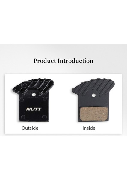 Nutt 1 Çift/2 Adet Disk Fren Pad Mtb Bisiklet Hidrolik Kaliper Isı Dağılımı Yarı Metal Reçine Soğutma ile Dağ Bisikleti Için (Yurt Dışından)