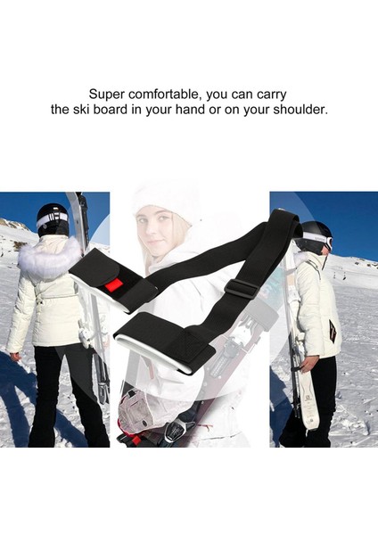 Kayak Askısı Snowboard Askısı Omuz Kemeri Taşıyıcı Kaymaz Askılar Siyah (Yurt Dışından) fırsatları