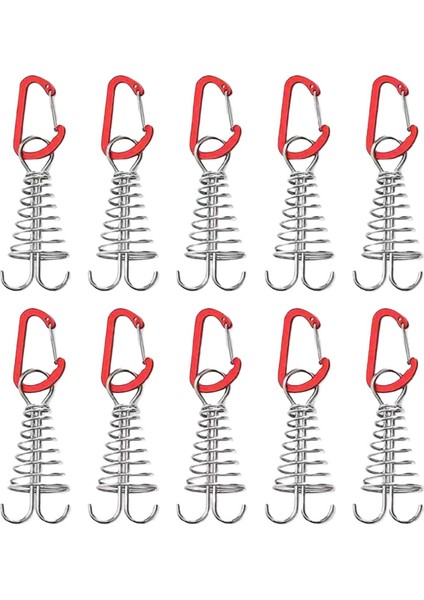 10X Çadır Çıtı Güverte Çapa Peg Yayı Tuvalet Tahtası Peg Açık Kırmızı Için (Yurt Dışından)
