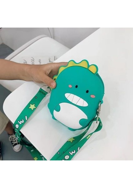 Karikatür Dinozor Crossbody Çanta Çocuk Silikon Telefon Kılıfı Omuz Çantaları Satchel Kızlar Güzel Çanta Hayvan Çanta Cüzdan (Yurt Dışından) modelleri