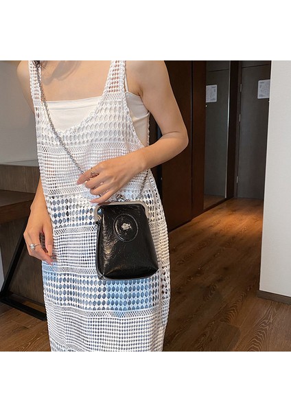 Fransız Vintage Kadın Çantası, Moda Omuz Çapraz Askılı Çanta (Yurt Dışından)