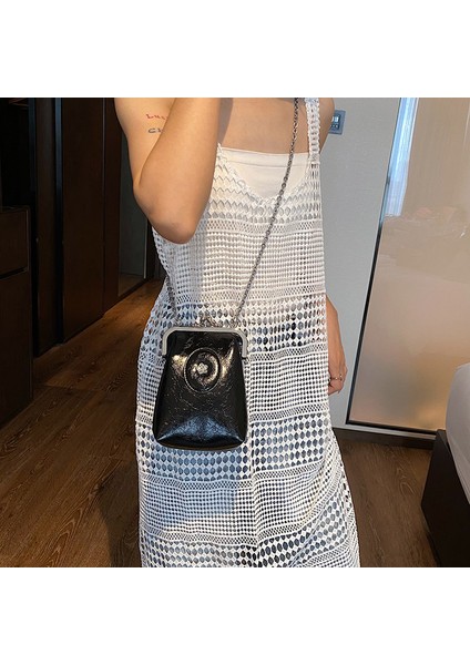 Fransız Vintage Kadın Çantası, Moda Omuz Çapraz Askılı Çanta (Yurt Dışından)