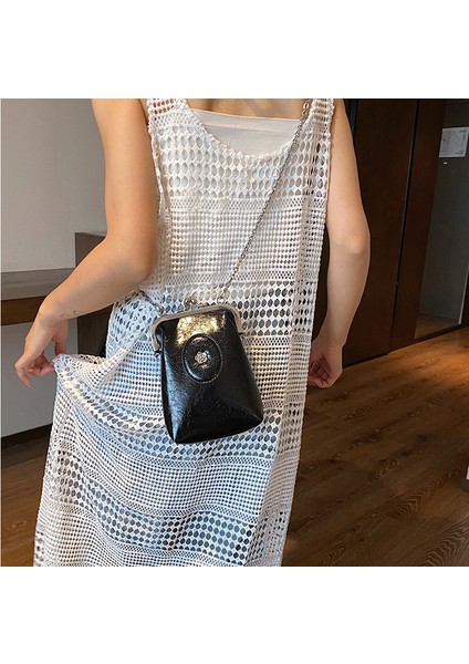 Fransız Vintage Kadın Çantası, Moda Omuz Çapraz Askılı Çanta (Yurt Dışından)