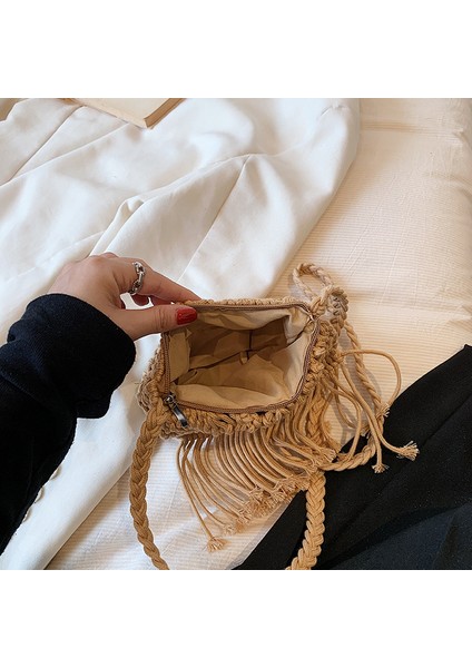 Bayan Moda Dokuma Çanta, Bohem Tarzı Omuz Çapraz Askılı Çanta (Yurt Dışından)