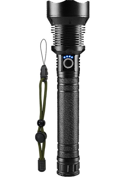 Yükk Güç Şrj Dililir XHP70 Ld L Fnri Xhp9 Işığı Güçlü Kik Flş Işığı U Kmp Fnri (Yurt Dışından)