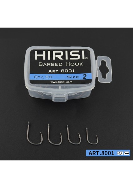 Hırısı 50 Adet Dikenli Kaplamalı Sazan Balıkçılık Kancaları, Karbon Çelikten Yapılmış Göz Tasarımlı 8001 2 (Yurt Dışından) fiyatları