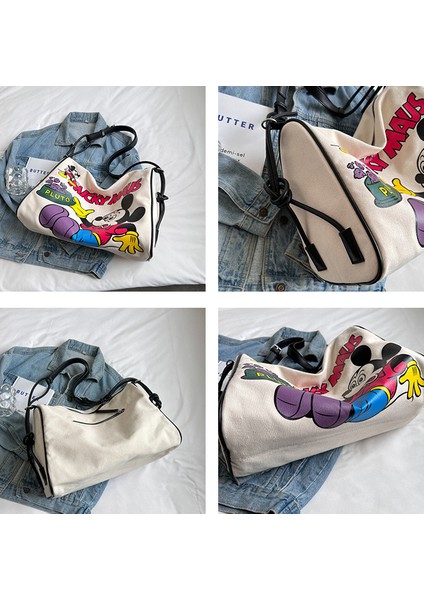 Günlük Çanta Mickey Mouse Omuz Çantası Crossbody Çanta Kanvas Çanta (Yurt Dışından) modelleri