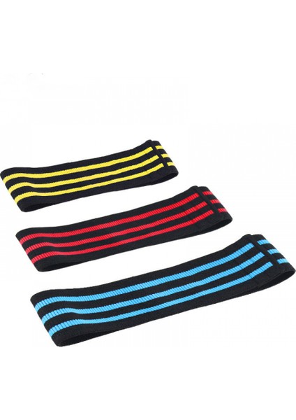 Direnç Bantları Seti | Erkekler ve Kadınlar Için Kumaş Egzersiz Döngüleri | Popo ve Bacaklar Egzersizi | 3 Paket (Yurt Dışından)