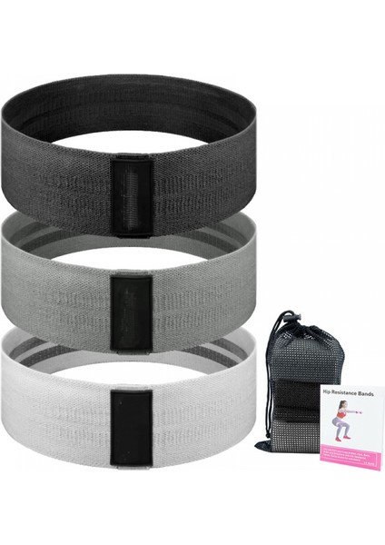 Direnç Bantları, Bayan Kumaş Ganimet Bantları, Kumaş Egzersiz Bantları Direnç Döngü Bantları, Kaymaz Kalın Squat Bantları (Yurt Dışından)