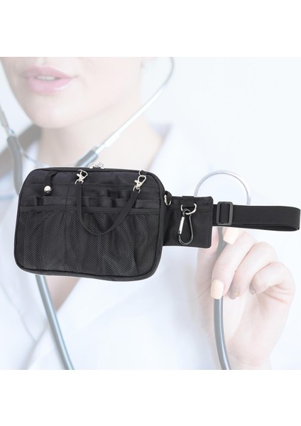 Fayda Hemşire Fanny Pack Hemşirelik Organizatör Kemeri Hemşire Önlük Kalça Çanta Poşeti Siyah (Yurt Dışından) fırsatları