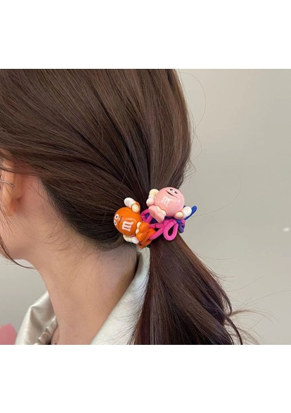 Kızlar Cesur Gökkuşağı Fasulye Yüksek Elastik Saç Aksesuarları (Yurt Dışından) modelleri