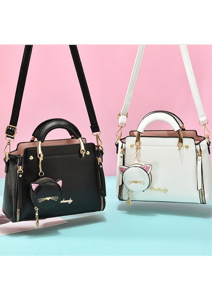 Kadınlar Için Çanta 2023 Yeni Moda Tatlı Bayan Çanta Kore Tarzı Rahat Kişilik Kedi Omuz Crossbody Çanta Moda (Yurt Dışından) modelleri