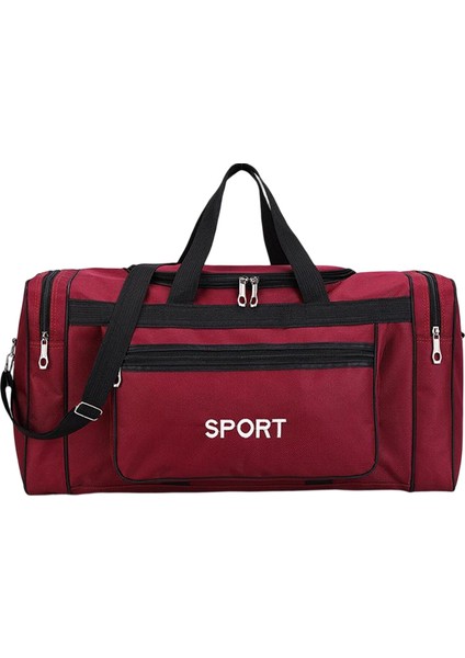 Kadınlar ve Erkekler Için Taşınabilir Spor Çantası Ayarlanabilir Askı Eğitim Balıkçılık Spor Salonu Kırmızı (Yurt Dışından)
