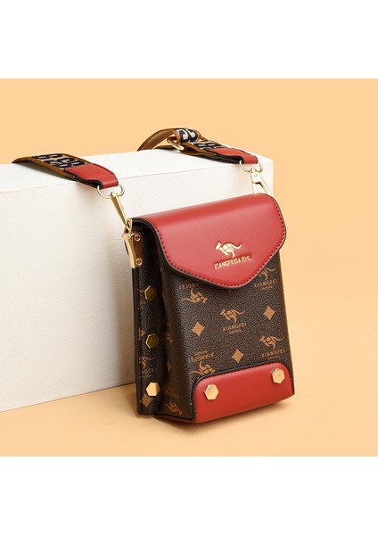 Retro Baskı Kare Omuz Çapraz Omuz Çanta (Yurt Dışından) modelleri