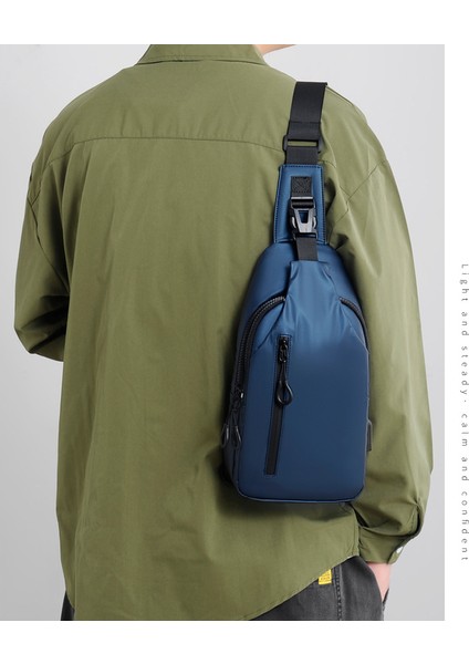 Yeni Açık Büyük Kapasiteli Messenger Çanta Erkek Göğüs Çantası Moda Basit Moda Moda Omuz Çantası (Yurt Dışından) fiyatları
