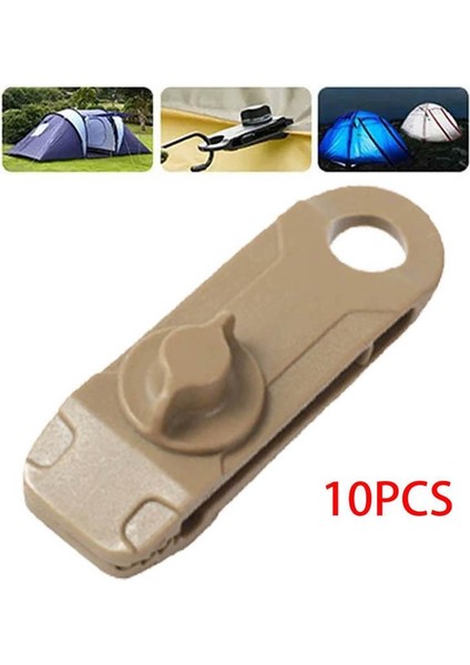 10X Kamp Çadır Kelepçeleri Muşamba Klipsleri Kanopi Için Ağır Hizmet Kilidi Kavraması Haki (Yurt Dışından) fırsatları
