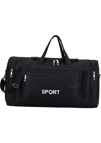 Kadınlar ve Erkekler Için Taşınabilir Spor Çantası Ayarlanabilir Askı Eğitim Balıkçılık Spor Salonu Siyah (Yurt Dışından)