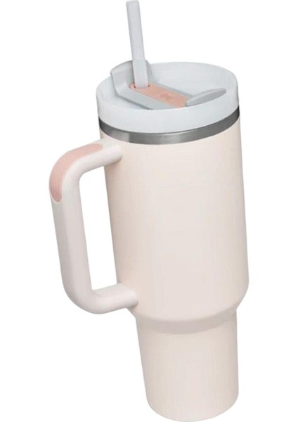 I 40OZ, I ve Pipetli Tumbler, Kadın Hediyeler Buzlu Çay Için Su Şişesi, Açık (Yurt Dışından) fiyatları