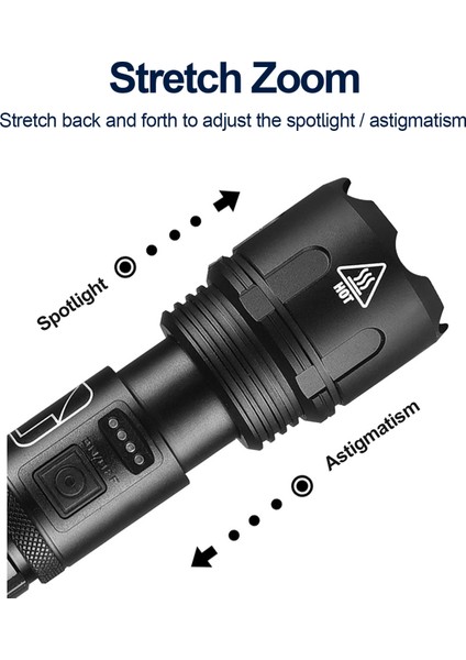 Şrj Dililir Ld L Fnri U Işığı XHP50 N Güçlü Kik L Fnri 18650 Prlk U Gçırmz Ykınlşırm L Lmı (Yurt Dışından) modelleri