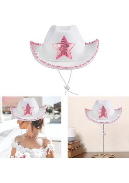 Kadınlar Giydirme Partileri Için Taçlı Geniş Kenarlı Şı ile I Cowgirl Şı (Yurt Dışından)