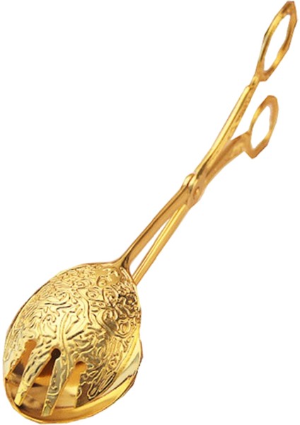 Salata Maşaları Salata Sunucuları Barbekü Araçları Kek Maşaları Yuvarlak Altın (Yurt Dışından)