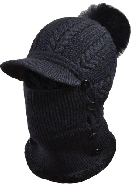 Kışlık Kayak Kap Eşarp Soğuk Havalar Örgü Balaclava (Yurt Dışından)