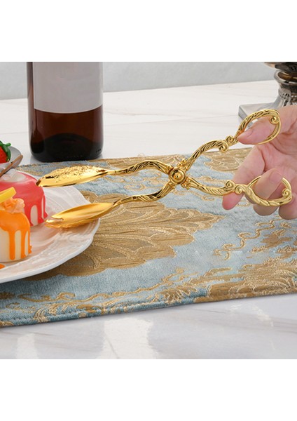 Salata Maşaları Salata Sunucuları Barbekü Araçları Kek Maşaları Yuvarlak Altın (Yurt Dışından) fırsatları