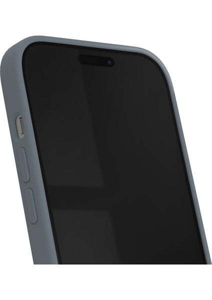 Silicone Case iPhone 15 Pro Telefon Kılıfı Mavi