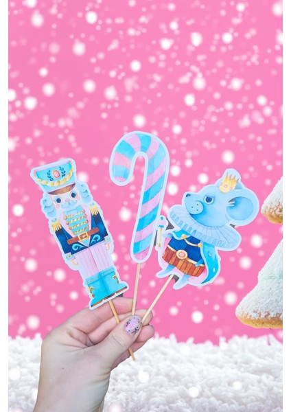 Pembeli Kurşun Askerler Nutcracker Yılbaşı Yeni Yıl Kürdan Süsleri Cupcake Süsleri Lüks Büyük Boy 10LU Paket fiyatları