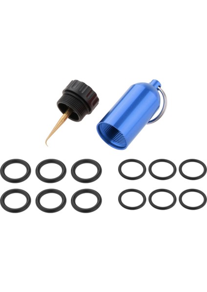 12 O-Silindir Şişe Anahtarlık Yedek Mavi ile Mini Tüplü Dalış Tankı (Yurt Dışından)