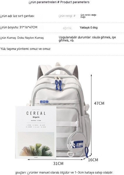 Sırt Çantalarının Yükünü Azaltmak Için Ilkokul Öğrencileri Için Sonbahar ve Kış Yeni Naylon Okul Çantaları, Büyük Kapasiteli, Modaya Uygun Sırt Çantaları (Yurt Dışından) fiyatları