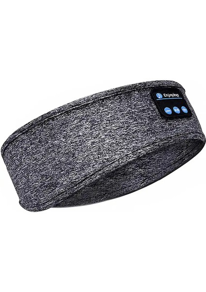 Uyku Kulaklıkları Için Bluetooth Kafa Bandı Kablosuz Müzik Spor Kafa Bantları Uzun Çalma Için Uyku - Gri (Yurt Dışından)