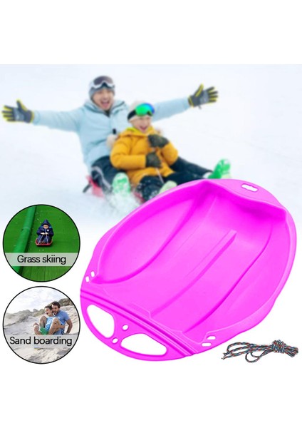 Kar Kızağı Çocuk Kızağı Sledge Luge Kış Oyuncak Snowboard Sleigh Çocuk Pembe (Yurt Dışından) fırsatları