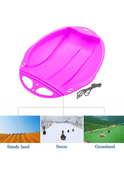 Kar Kızağı Çocuk Kızağı Sledge Luge Kış Oyuncak Snowboard Sleigh Çocuk Pembe (Yurt Dışından) indirimleri