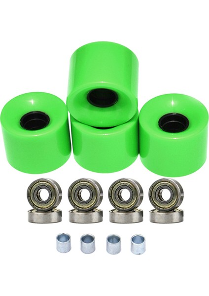4'lü Longboard Tekerleği 60MM 78A Rulmanlar Şil Altın (Yurt Dışından) fiyatları