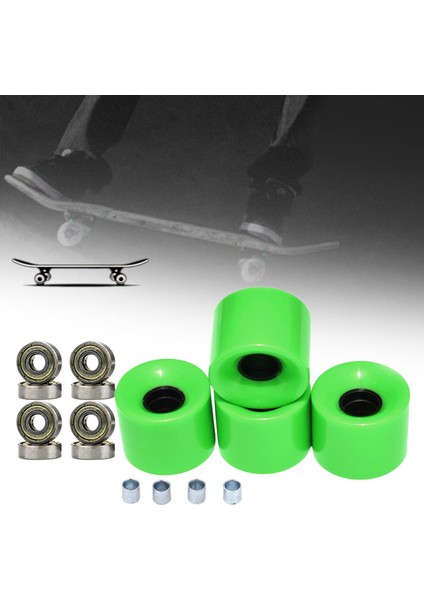 4'lü Longboard Tekerleği 60MM 78A Rulmanlar Şil Altın (Yurt Dışından) modelleri
