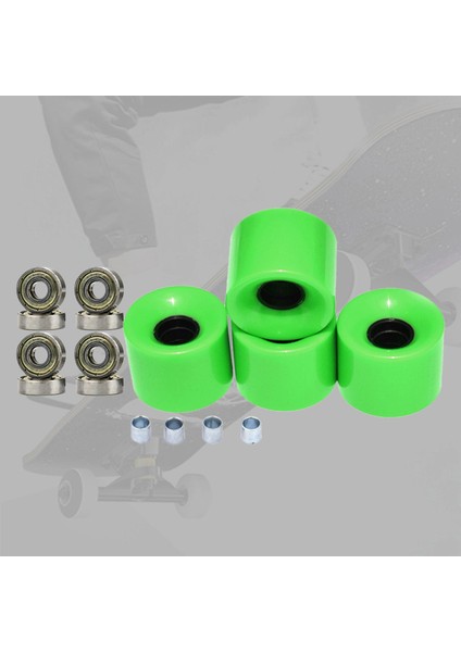 4'lü Longboard Tekerleği 60MM 78A Rulmanlar Şil Altın (Yurt Dışından) indirimleri