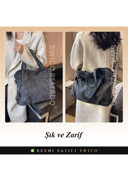 Kadınlar Için Büyük Kapasiteli Omuz Çantası Tote Çanta (Yurt Dışından) modelleri