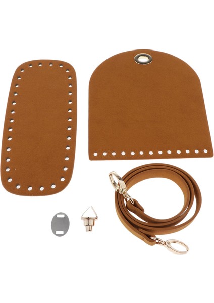 5 /takım Pu Çanta Parçaları Dıy Örgü Çanta Ş Çanta Yapımı Aksesuarları Brown2 (Yurt Dışından) fiyatları