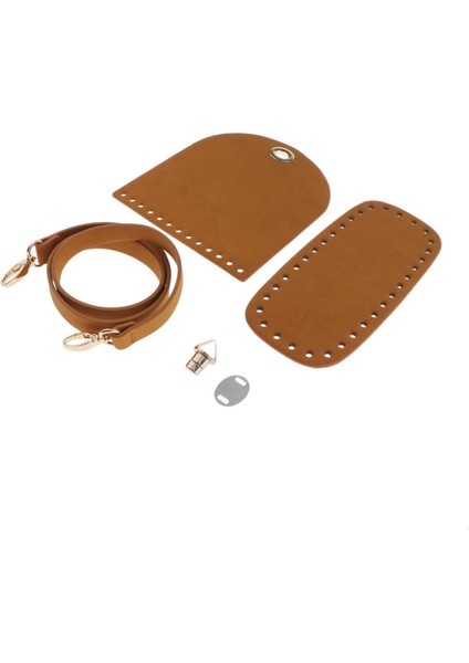 5 /takım Pu Çanta Parçaları Dıy Örgü Çanta Ş Çanta Yapımı Aksesuarları Brown2 (Yurt Dışından) fırsatları