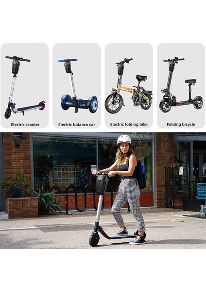 Yeni Scooter Saklama Çantası, 5l Büyük Kapasiteli Sert Kabuk Sıçrama Su Geçirmez Scooter Ön Çanta, Saklama Çantası, Gidon Çantası (Yurt Dışından)