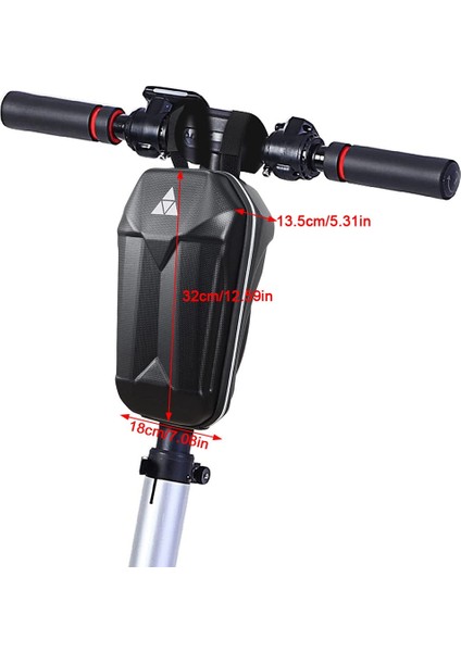 Yeni Scooter Saklama Çantası, 5l Büyük Kapasiteli Sert Kabuk Sıçrama Su Geçirmez Scooter Ön Çanta, Saklama Çantası, Gidon Çantası (Yurt Dışından)