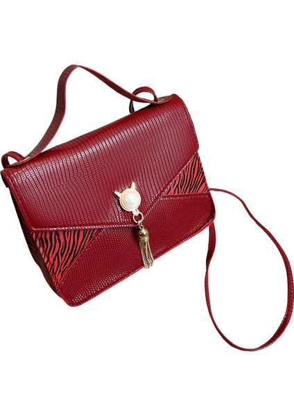 Kadın Flap Omuz Çantaları Yaz Açık Seyahat Için Moda Tote Çanta Kırmızı (Yurt Dışından) fiyatları